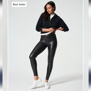 ⭐️40% Off⭐️ SPANX Black Faux Leather Leggings